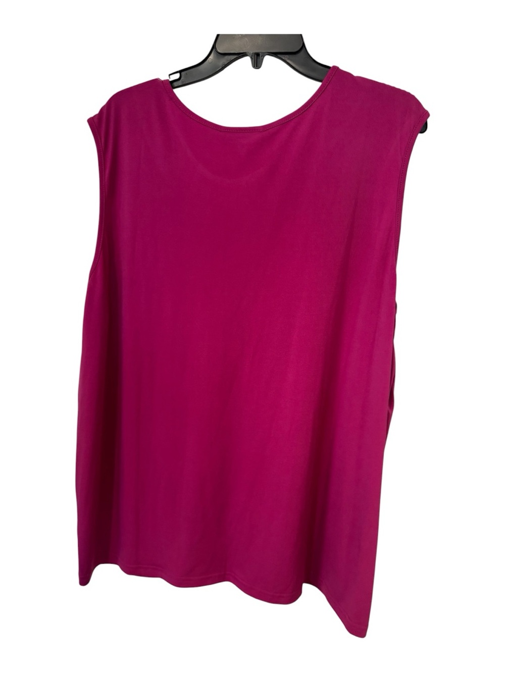 Serengeti Women’s 2X Berry Pleated Neck Sleeveless Knit Top - Picture 3 of 6